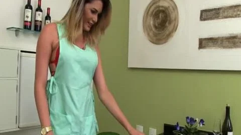 shemale Bella Atrix Stuffs Vegetables Up Her butthole