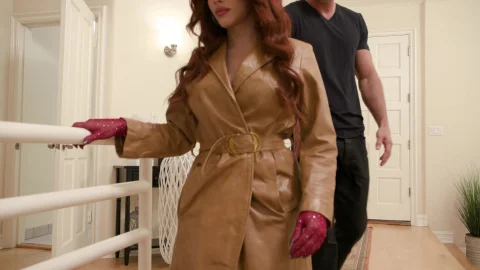 Transfixed: Big Tit Redhead Trans Bends Over