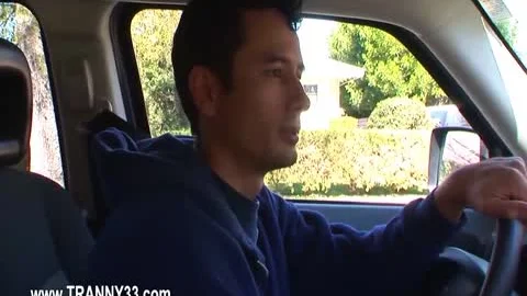 Hardcore sex in company with transsexual