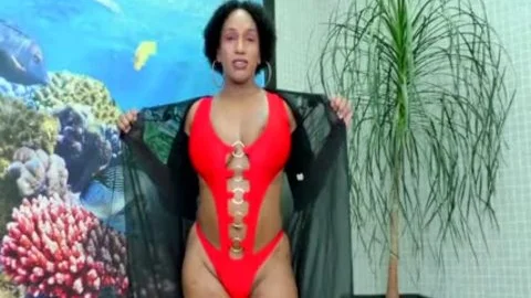 TS Granny Adrieli Pinheiro Self Sucks Her massive Horse rod