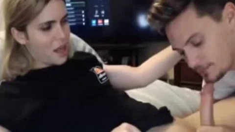 blonde shemale oral-job From Hubby webcam