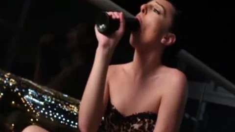 Nubile TS Chanel Santini Sucks And Riding darksome fake penis