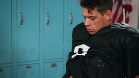 Transfixed: The Tight End's Tight Trackie Top