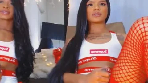 Twin t-girl Giving Each Other A wild cook jerking