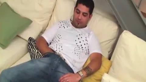 stunning tgirl And tasty floozy Lie On The Sofa And expect For his sperm To Explode