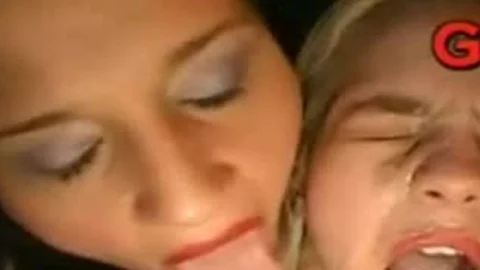 Bukkake group-sex orgy