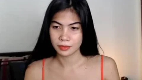 nice-looking ladyboy Pinay chick Masturbating On webcam