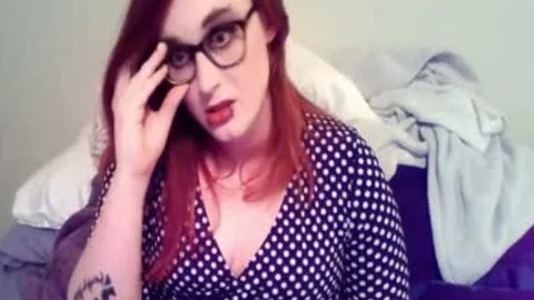 BBW Redhead teen ladyboy Masturbates penis