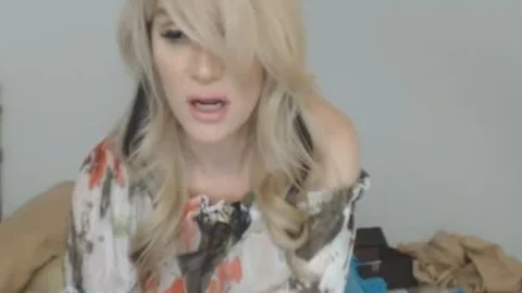 sleazy enjoyable tranny Massturbates Her rod Hard