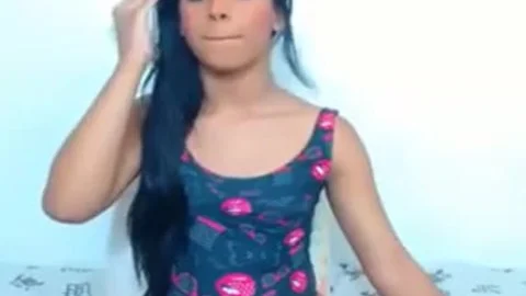 shelady With giant 10-Pounder In Leotard Masturbatingp