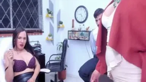 sleazy Trans Secretaries gang Up On Their penis Boss