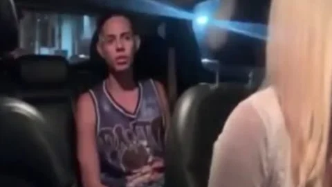 Blond shemale Predator Taxi Driver Pick Up A Street Boyx