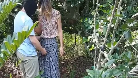 excited t-girl pounding In The Woods To A chap In The wazoo