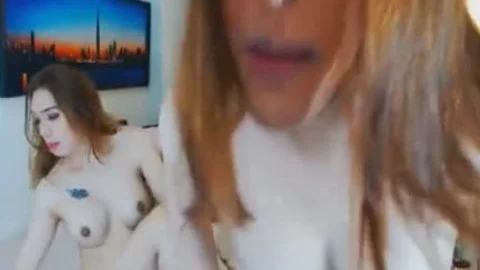 Two oriental wild tranny plowing Each Other