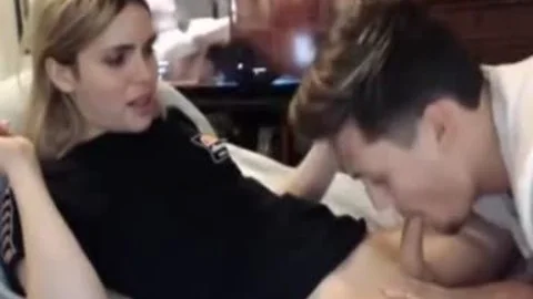 blond ladyman fellatio-job From Hubby webcam