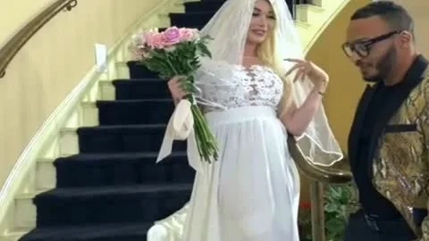 recent Bride gets A bj From Hubby