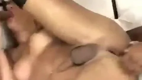 concupiscent blonde sheboy In trio