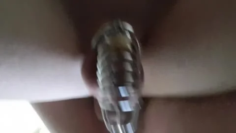 Leashed And Caged Femboy pounded Hard And Creampied