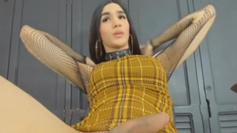 nasty latina In underware Faps Her Girlcock