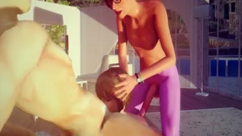 Slamming hard with model
