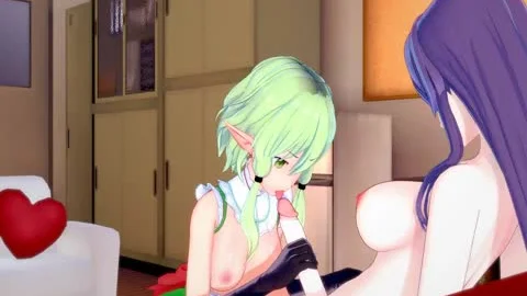 Witch X High Elf Archer[Goblin Slayer] — 3D hentai